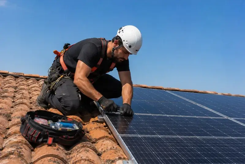 Maintenance et monitoring de panneaux solaires à Maslacq